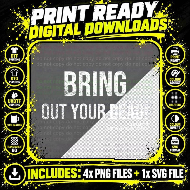 Bring Out Your Dead Monty Python Holy Grail Quote Png SVG Digital Bundle