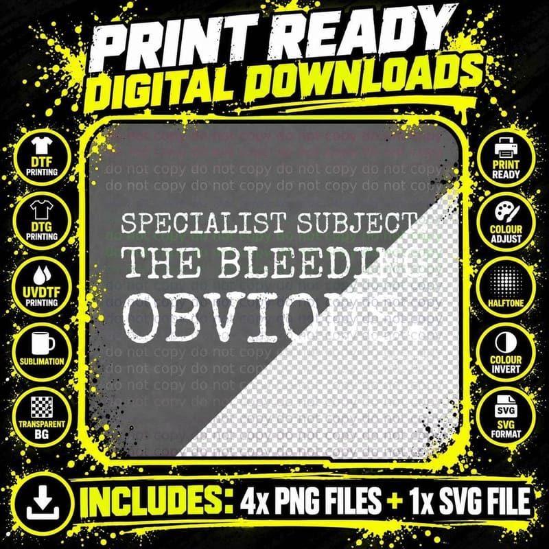 Specialist Subject The Obvious Basil Fawlty Towers Sybil Png SVG Digital Bundle