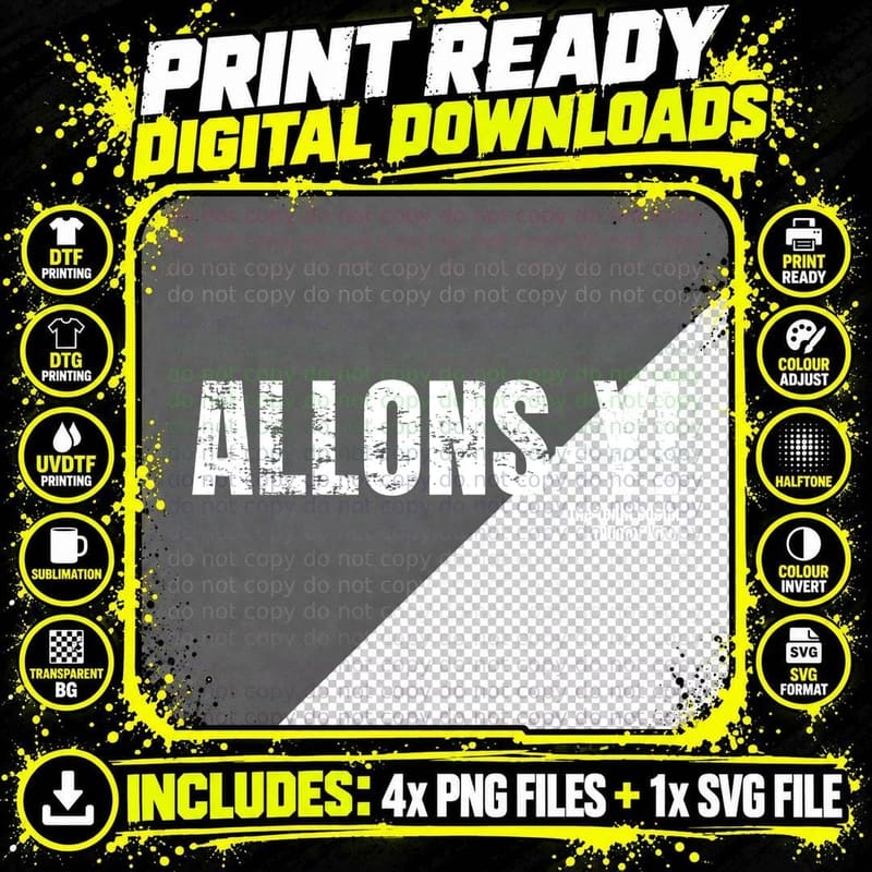Allons-y Tenth Doctor Who Time Travel Sci Fi Fan Quote Png SVG Digital Bundle