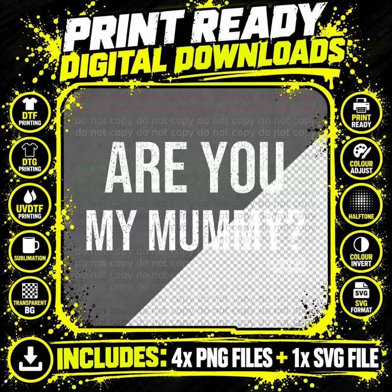 Are You My Mummy The Empty Child Doctor Who Sci Fi Quote Png SVG Digital Bundle