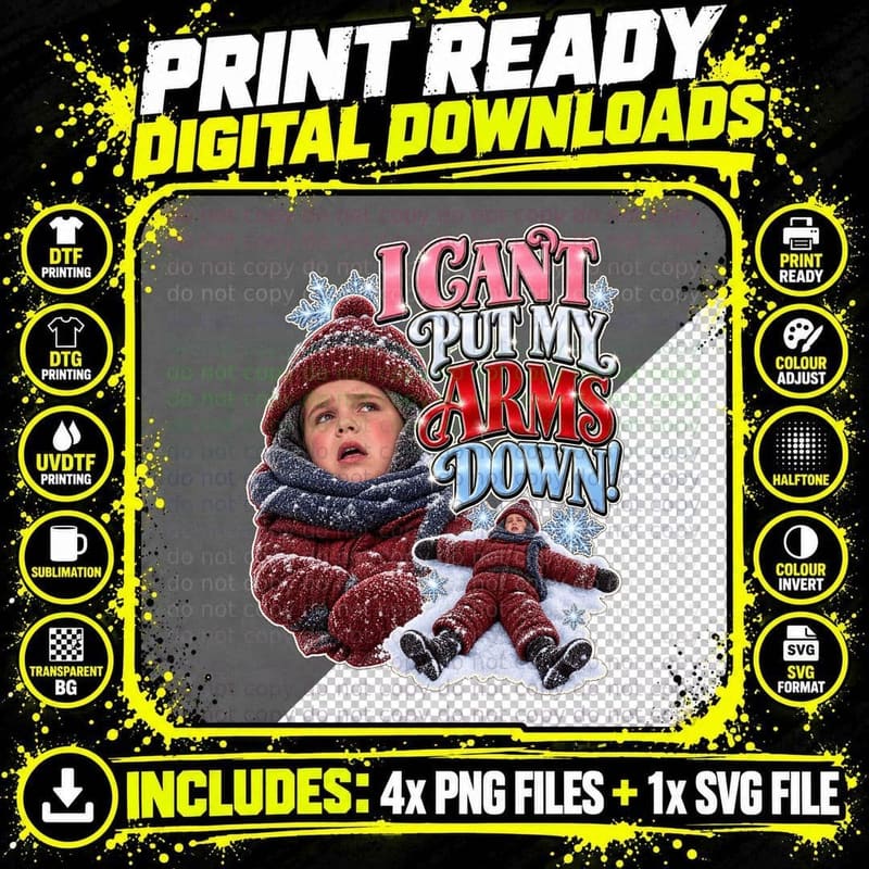A Christmas Story Vintage Randy Snowsuit Funny Christmas Png SVG Digital Bundle