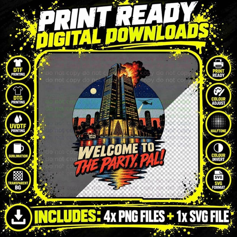 Christmas Eve at the Tower T-Shirt Png SVG Digital Bundle