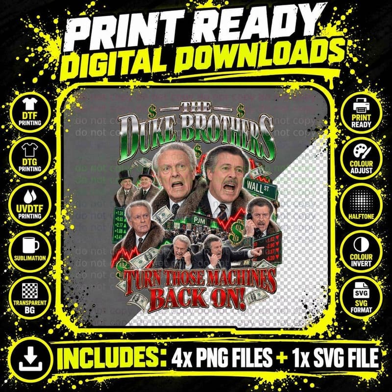 The Duke Brothers T-Shirt Png SVG Digital Bundle
