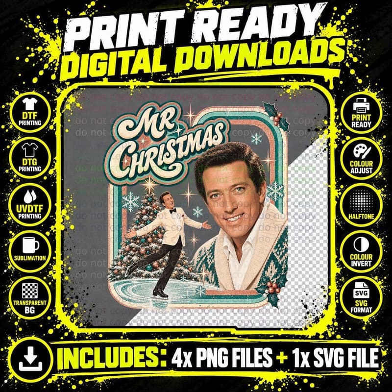 MR CHRISTMAS T-Shirt Png SVG Digital Bundle