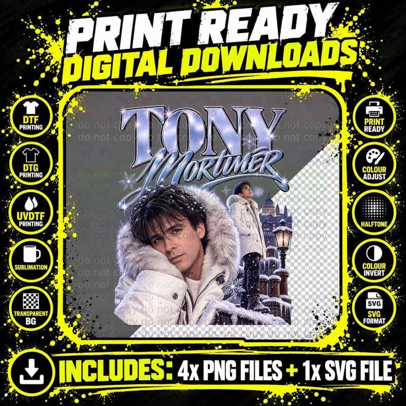 Tony Mortimer East 17 Stay Another Day Christmas Boyband Png SVG Digital Bundle