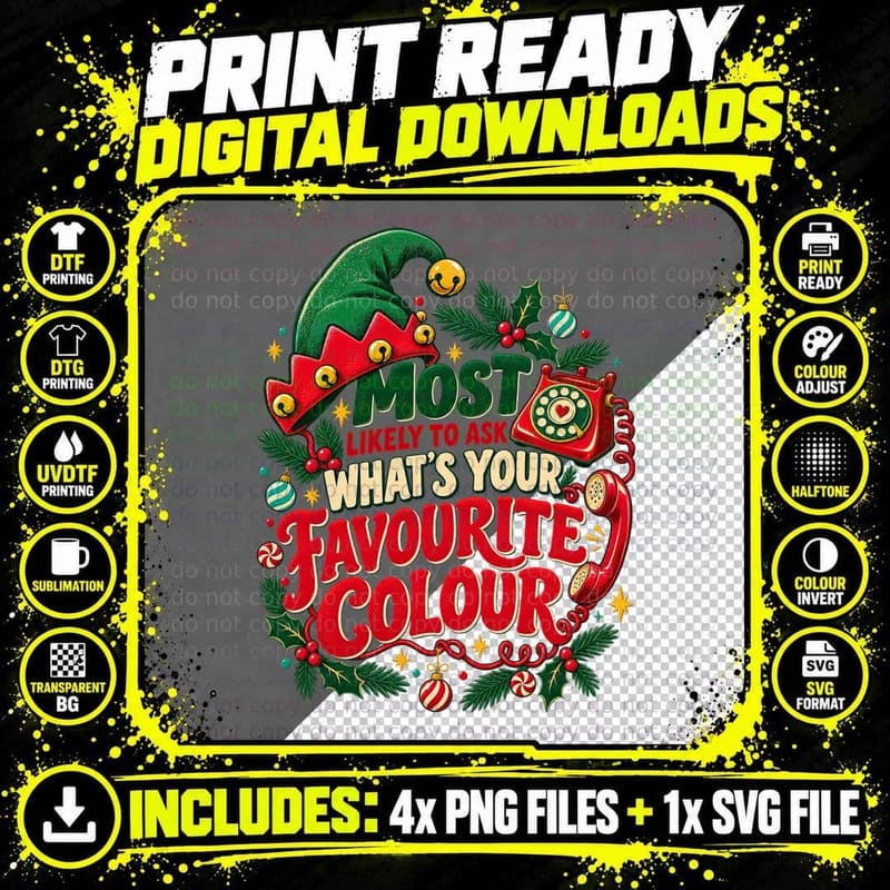 The Elf Phone Call T-Shirt Png SVG Digital Bundle