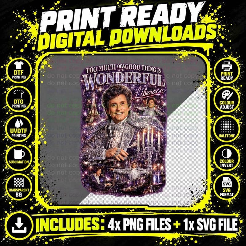 Behind the Candelabra Vintage Liberace Michael Douglas Png SVG Digital Bundle