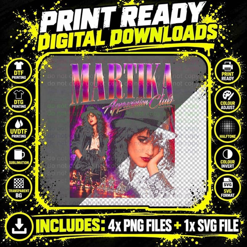 Martika Toy Soldiers Retro 80s Pop Appreciation Club Png SVG Digital Bundle