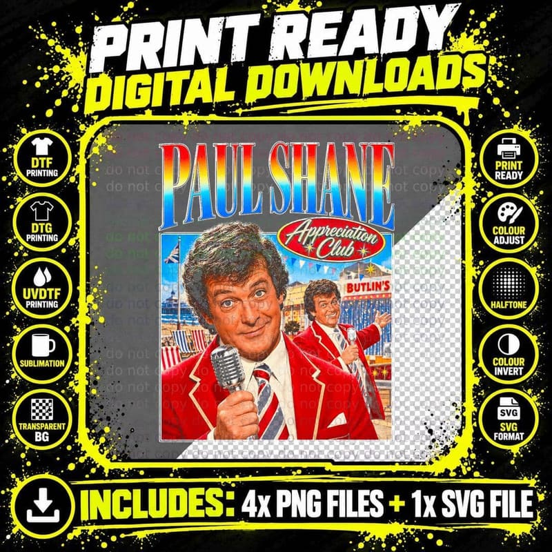 Paul Shane Hi-de-Hi Retro 80s British Sitcom Png SVG Digital Bundle