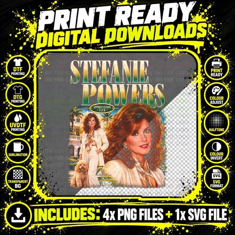 Stefanie Powers Hart to Hart Retro TV Appreciation Club Png SVG Digital Bundle
