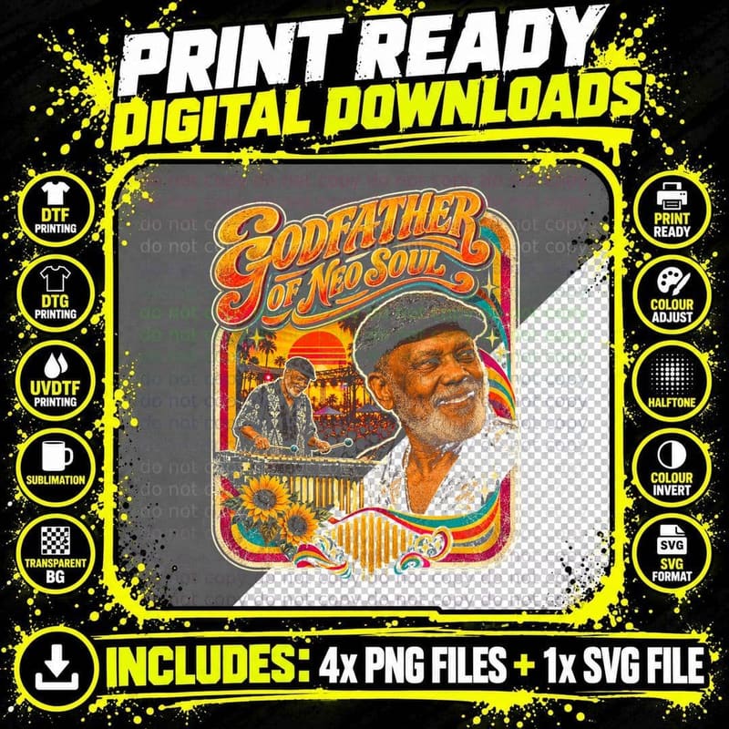 Roy Ayers Godfather of Neo Soul Vintage Concert Jazz Png SVG Digital Bundle