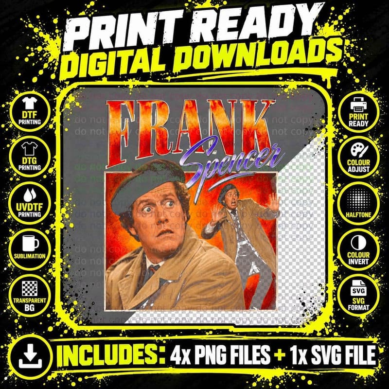 Frank Spencer Some Mothers Do Ave Em Retro British Png SVG Digital Bundle