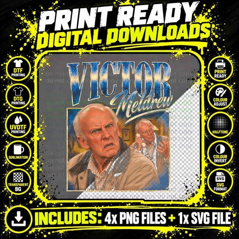 Victor Meldrew I Don't Believe It Retro British Sitcom Png SVG Digital Bundle