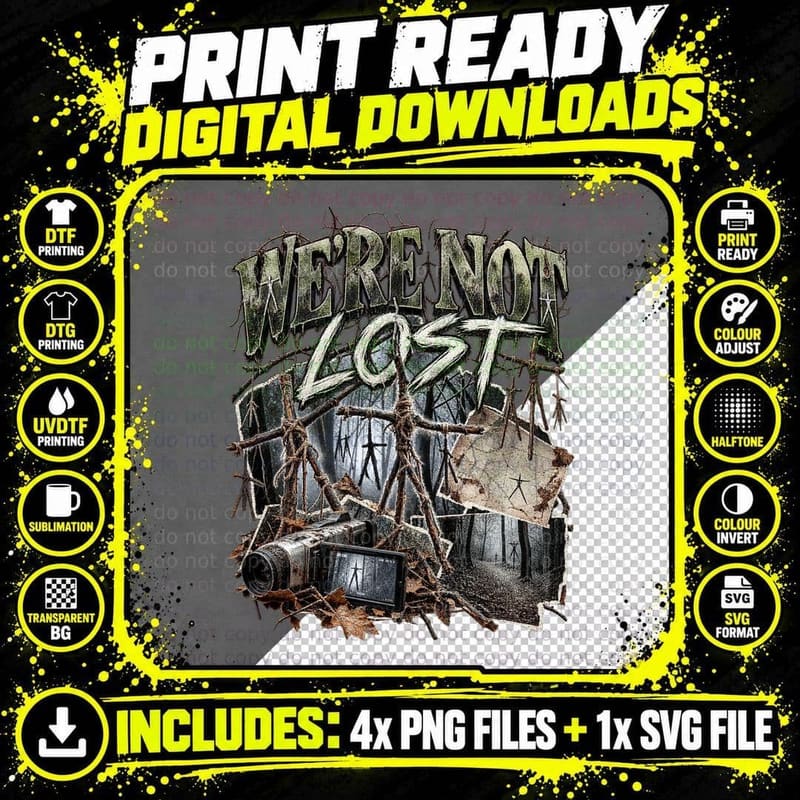 The Blair Witch Project 1999 Found Footage Horror Movie Png SVG Digital Bundle