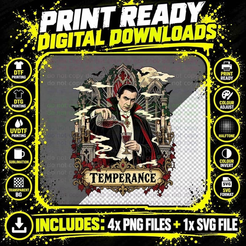 Bela Lugosi Dracula 1931 Vintage Tarot Card Gothic Png SVG Digital Bundle