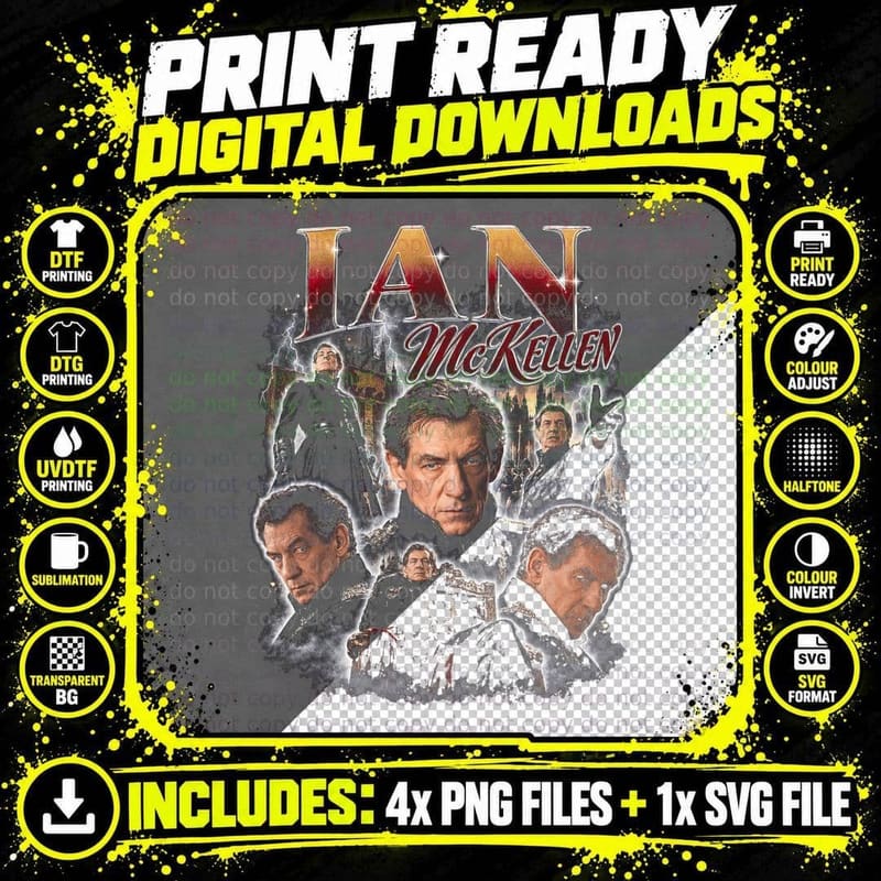 Richard III 1995 Vintage Retro Ian McKellen Shakespeare Png SVG Digital Bundle
