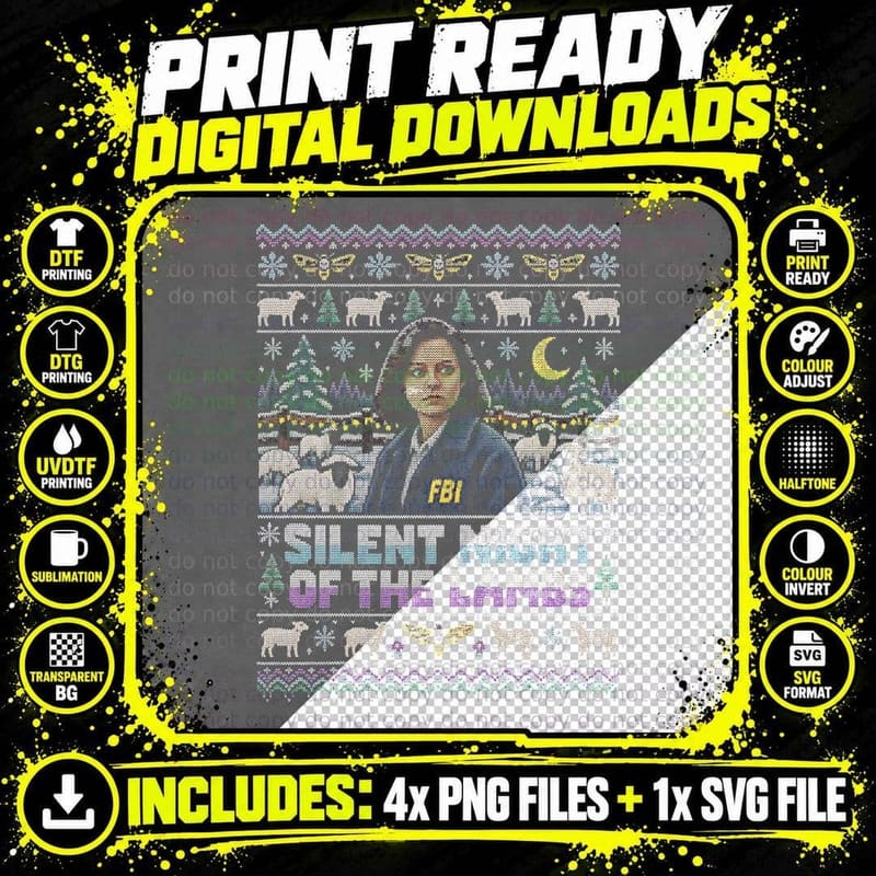 The Silence of the Lambs — Clarice's Silent Night Png SVG Digital Bundle