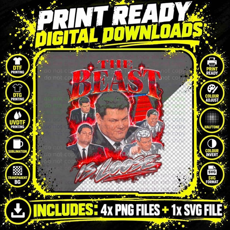 Mark Labbett The Beast Is Loose Chase Quiz Chaser Png SVG Digital Bundle