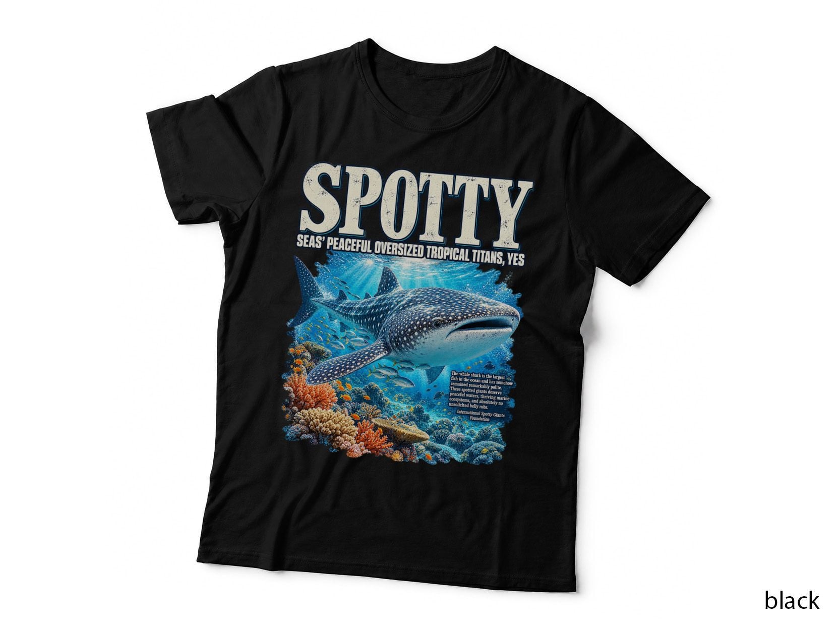 Whale Shark Vintage Wildlife Tropical Ocean Conservation Funny T-Shirt